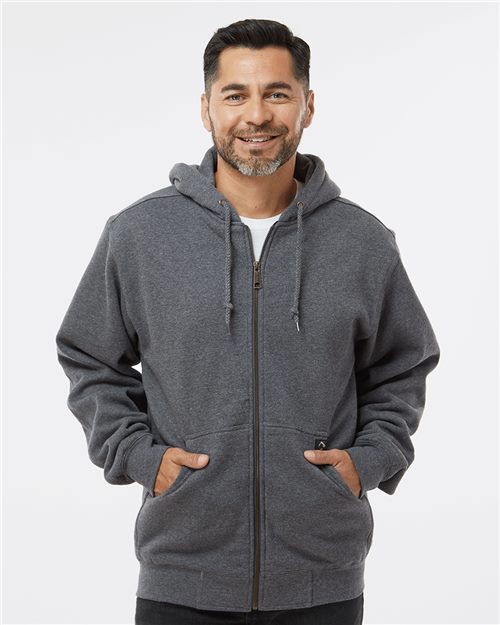 DRI DUCK Men's Crossfire Heavyweight Power Fleece Hooded Jacket with Thermal Lining 7033