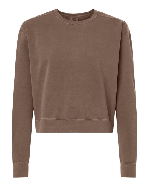 Comfort Colors Women's Garment-Dyed Mid-Length Crewneck Sweatshirt 1566L