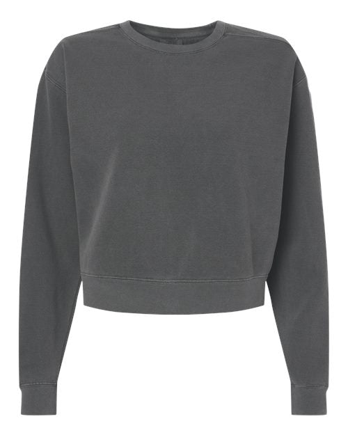 Comfort Colors Women's Garment-Dyed Mid-Length Crewneck Sweatshirt 1566L