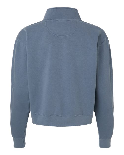 Comfort Colors Women's Garment-Dyed Mid-Length Quarter-Zip Sweatshirt 1580L