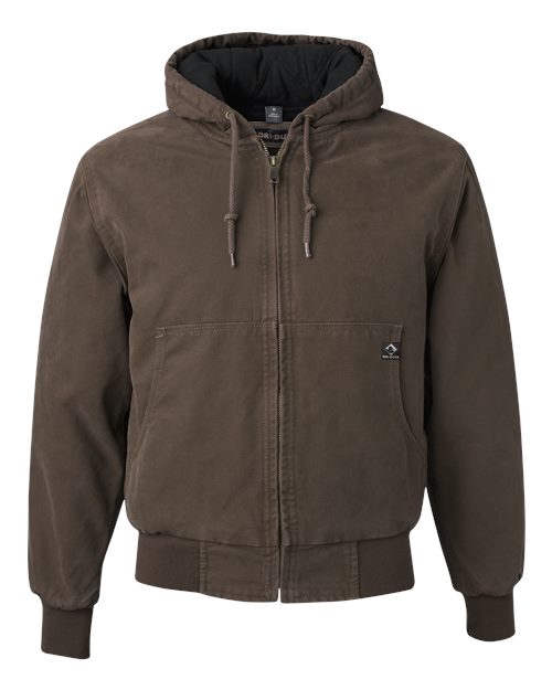 DRI DUCK Men's Cheyenne Boulder Cloth™ Hooded Jacket with Tricot Quilt Lining 5020
