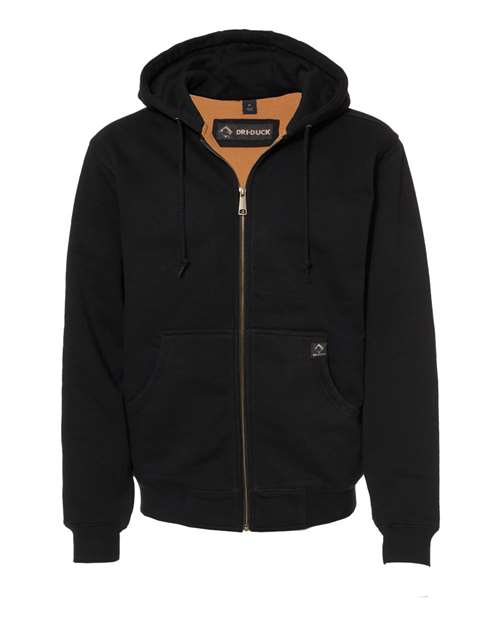 DRI DUCK Men's Crossfire Heavyweight Power Fleece Hooded Jacket with Thermal Lining 7033