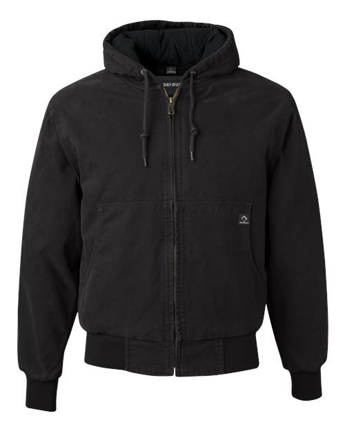 DRI DUCK Men's Tall Cheyenne Boulder Cloth™ Hooded Jacket with Tricot Quilt Lining 5020T