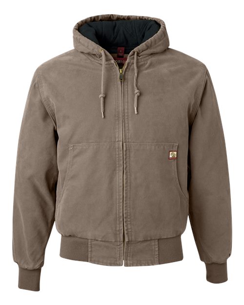 DRI DUCK Men's Tall Cheyenne Boulder Cloth™ Hooded Jacket with Tricot Quilt Lining 5020T