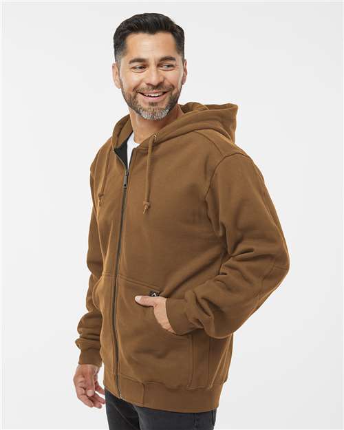 DRI DUCK Men's Crossfire Heavyweight Power Fleece Hooded Jacket with Thermal Lining 7033