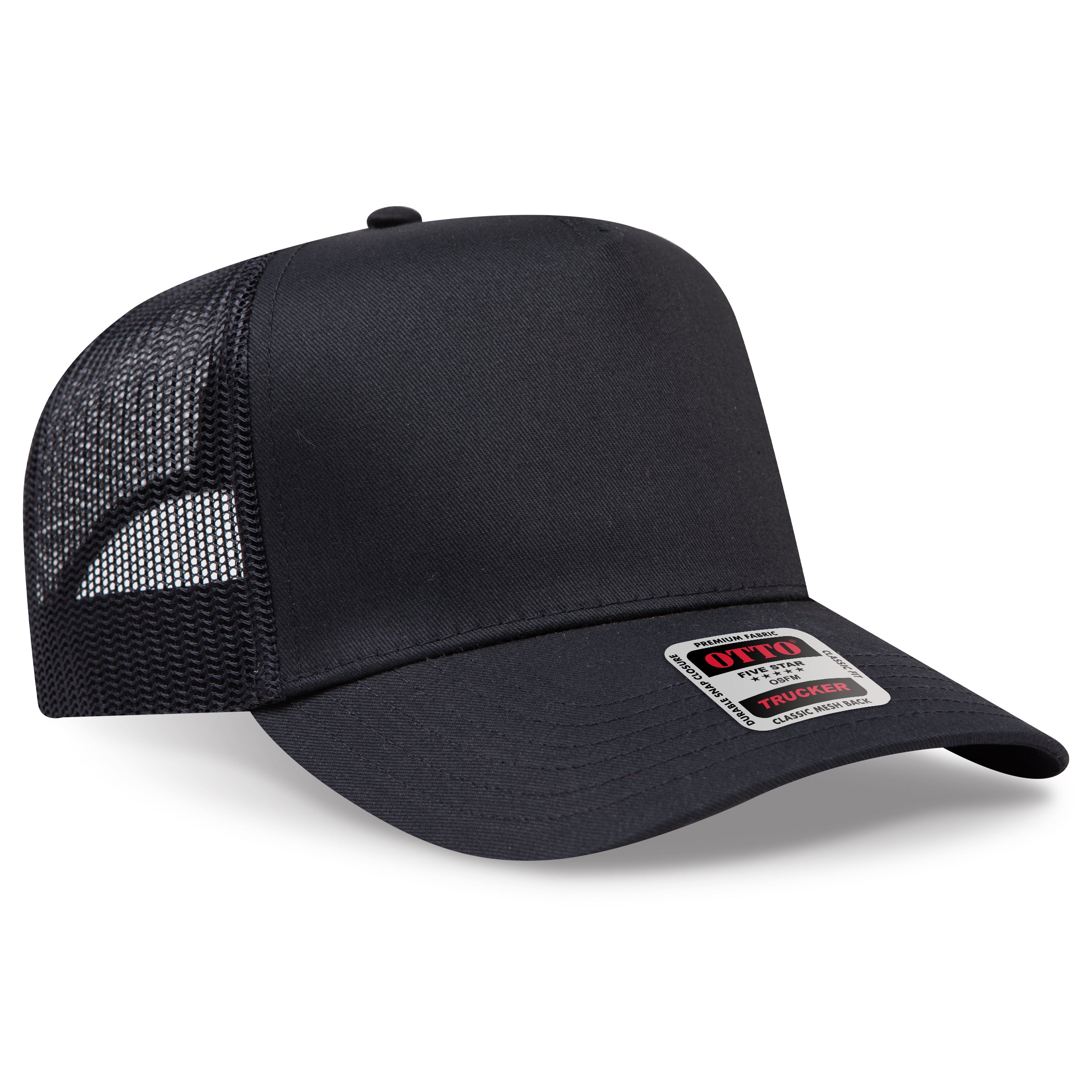OTTO CAP® 5 Panel Mid Profile Mesh Back Trucker Hat