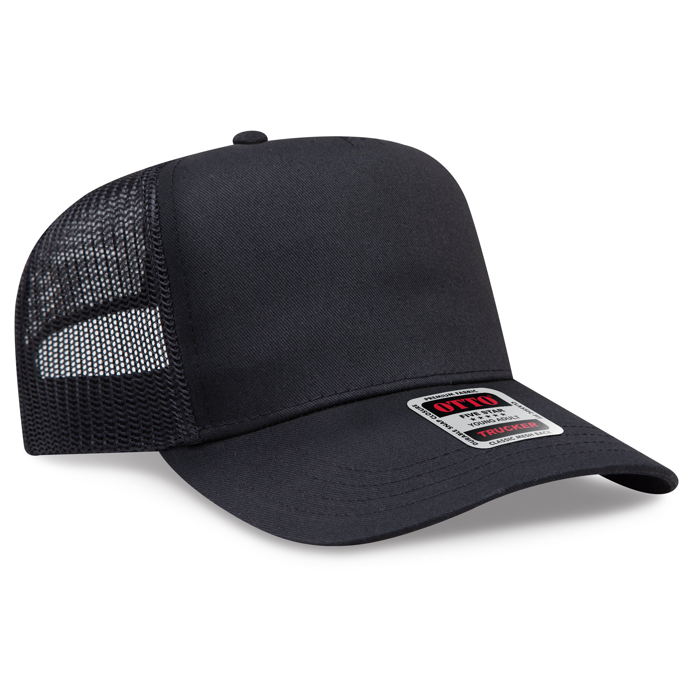 OTTO CAP® 5 Panel Mid Profile Mesh Back Trucker Hat