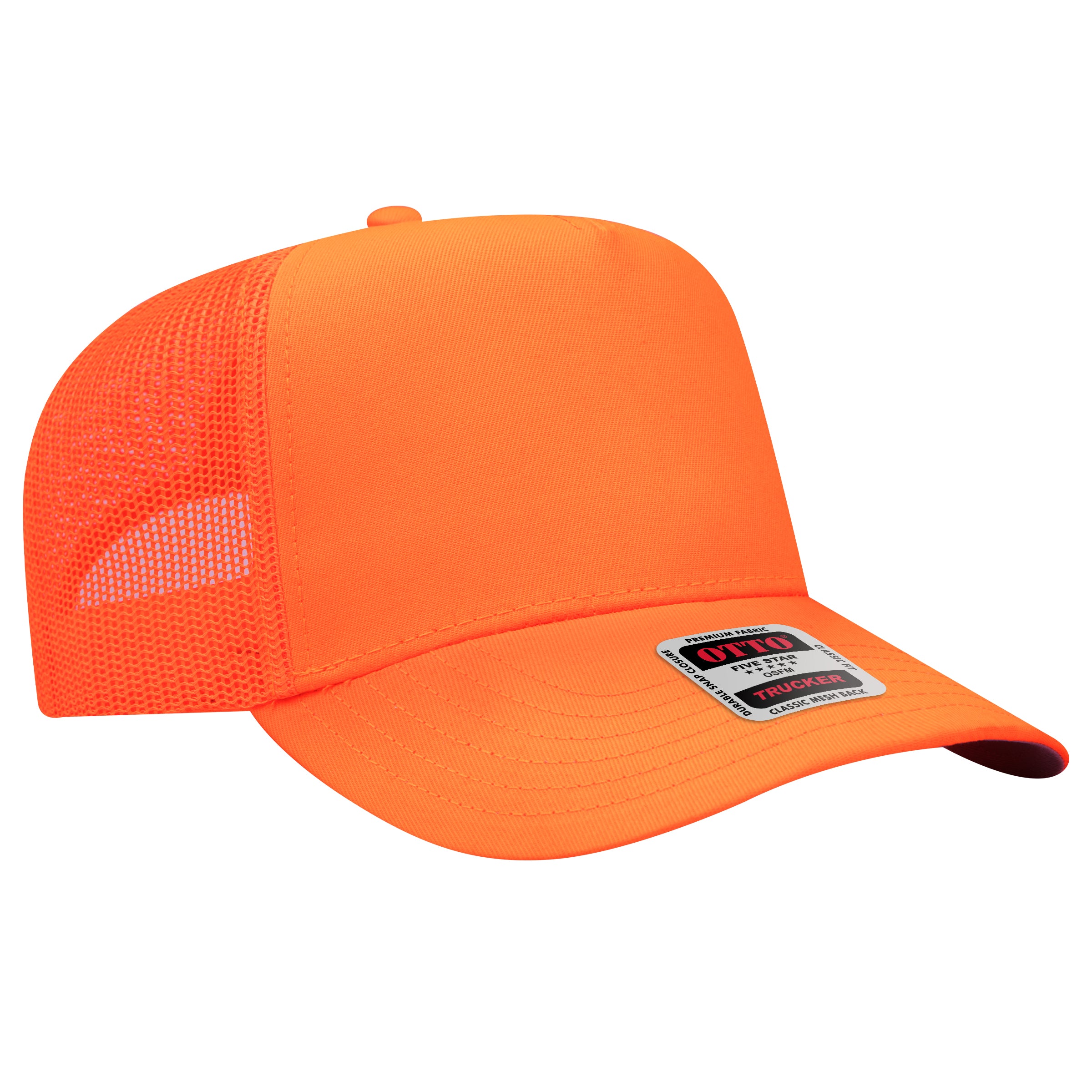 OTTO CAP® 5 Panel Mid Profile Mesh Back Trucker Hat