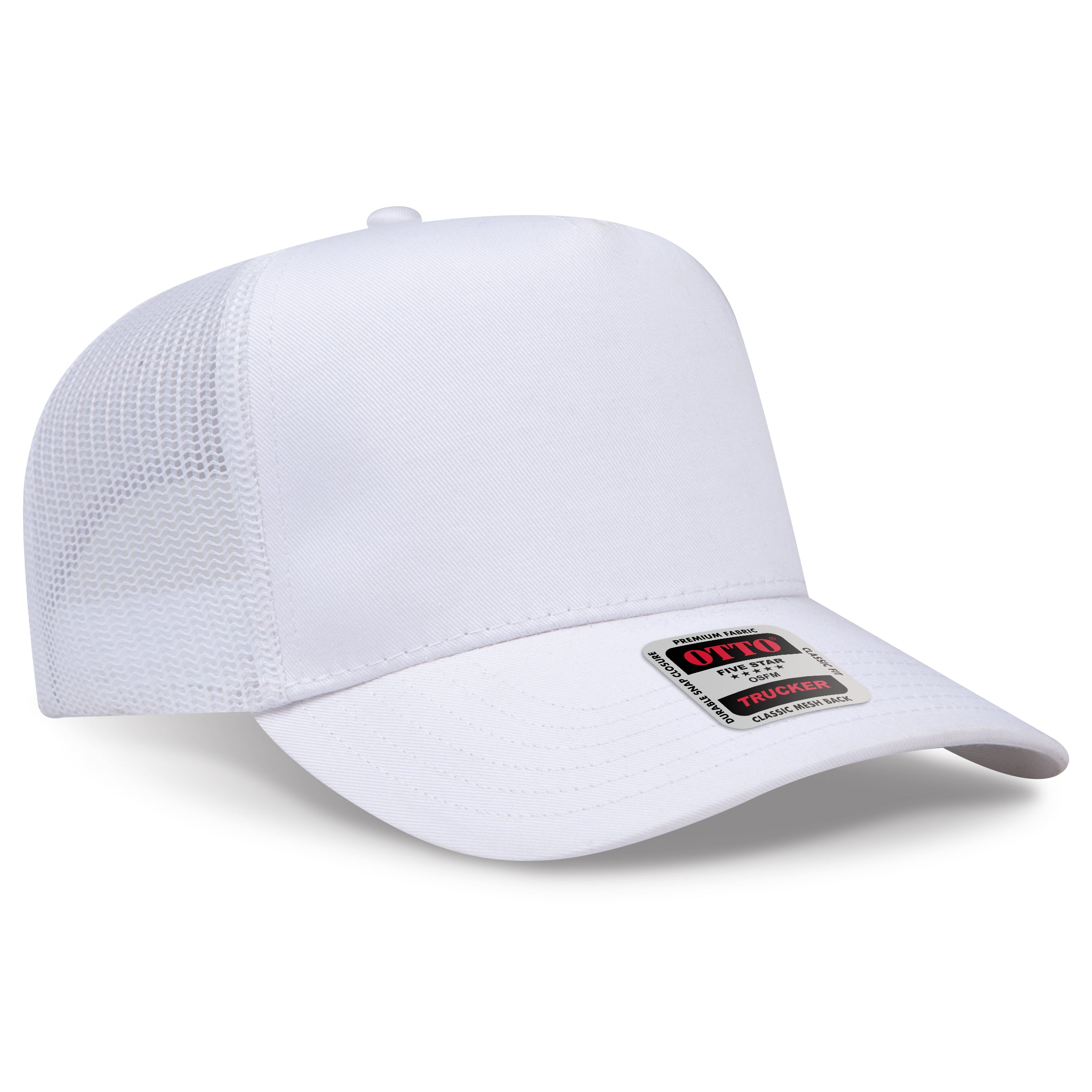 OTTO CAP® 5 Panel Mid Profile Mesh Back Trucker Hat