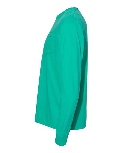 Comfort Colors Unisex Garment-Dyed Heavyweight Long Sleeve Pocket T-Shirt 4410